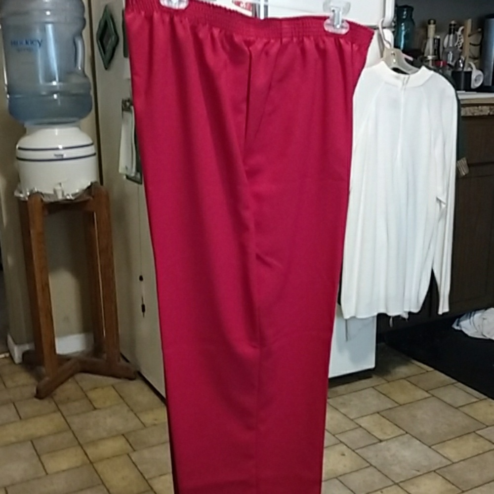 Women's red trousers